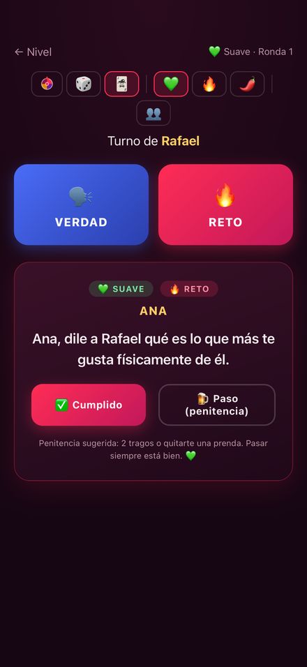Verdad o reto de Prohibido